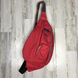 Hot pink Kavu rope sling backpack
